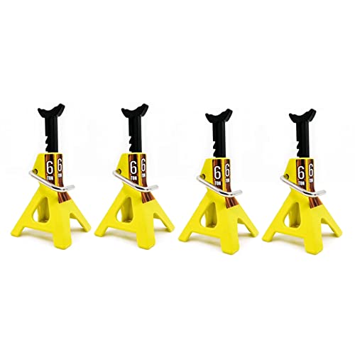 Image of Xnuiasqe 4X Metal Jack Stands Simulation Mini Toys for 1/10 RC Crawler Truck Car Trx4 SCX10 Simulation Climbing Vehicles