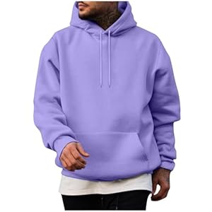 Herren Kapuzenpullover Oversize Hoodie Langarm Skipulli Schwarzer Unifarbene Hoodie Sweatshirts Kängurutasche Bequemer Sport Freizeit-Look Winter Hoody Herren Sweater Men