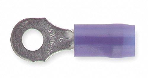 STA-KON Ring Terminal, Blue Nylon, Overlapped Seam, 18 to 14 AWG, 100 PK - pkg. of 100