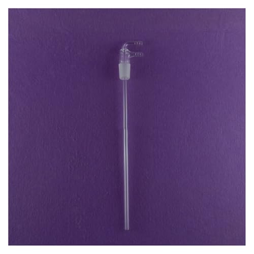 Adaptateur de laboratoire en verre forme F 300 mm évite les fuites de vapeur 24/29