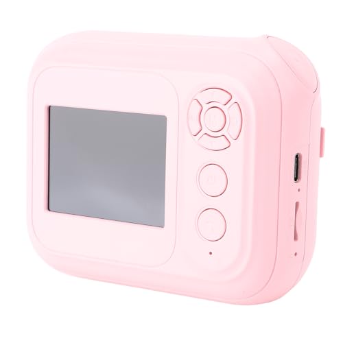 Fockety Cámara de Impresión Instantánea, Linda Cámara Instantánea 48mp 1080p HD 6X Zoom Cámara Digital con Funciones de Juego MP3 Toy de Cámara Digital de Imprenta de Viaje Portátil para