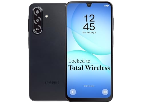total wireless Samsung Galaxy A17 5G, 128GB, Black - Prepaid Smartphone (Locked to Tracfone) - 6.7