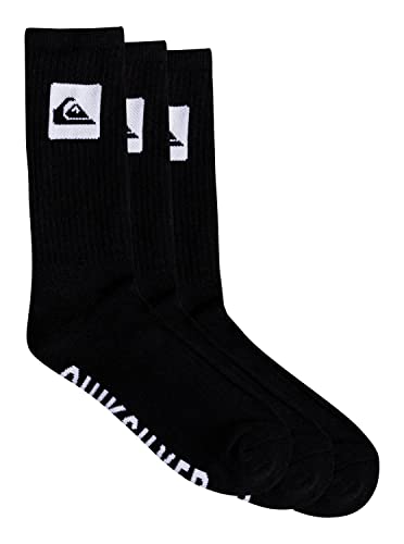 Quiksilver 3 Crew Pack Socks One Size Black