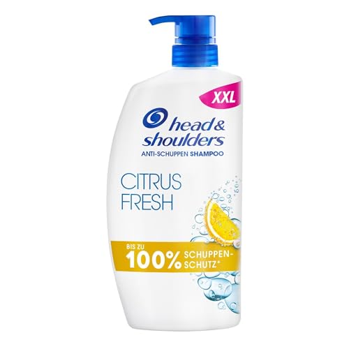 Head & Shoulders Citrus Fresh Anti-Schuppen-Shampoo für Fettiges Haar 800 ml Pumpspender, Bis zu 100 Prozent Schuppenschutz, Klinisch Getestet, Sauberes Frischegefühl mit Zitrusduft
