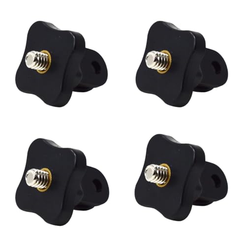 Image of Action Pro Plastic Tripod Adapter with Standard 1 /4 Inch Thread, Compatible with GoPro 13 /12 /11 /10 /9 /8 /7 /6 /5 /4 /3+ /3, Xiaomi Yi, SJCAM & Other Action Cameras (Pack of 4)