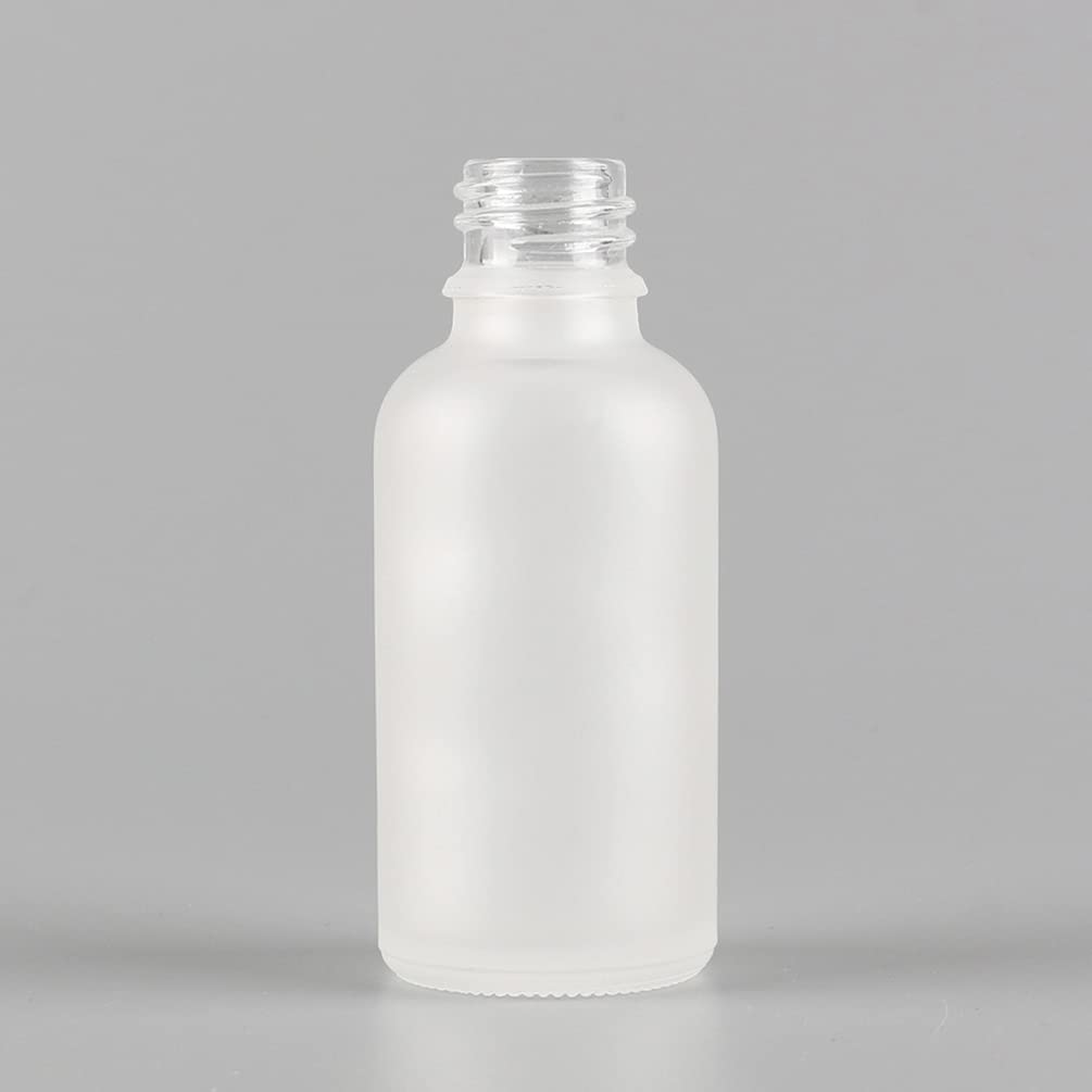 24 Stück 100 ml Leere Matt Transparent glasflasche Tropfflasche Pipettenflaschen mit Glaspipette, 100ml Glasflasche mit Tropfpipette mit Gold Schraubverschluss für ätherische Öle, Parfüm Öle