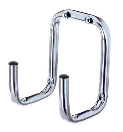 Alberts 802240 Gancho mural, Disponible en distintos modelos, Acodado doble, Galvanizado en azul, Diámetro Ø12 mm, 115 x 80 x 90 mm