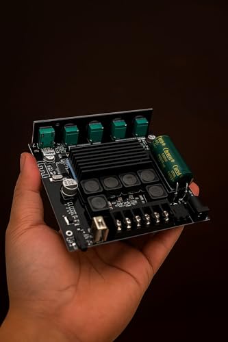 Image of ZK TB21(CAAV-AP-09)2.1 Channel Digital Amplifier Board with USB 2x50W+100W Power Output, TPA3116 Amplifier Board Bluetooth Enabled, Black PCB, DC 12-24V Input