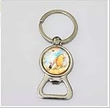 Winnie The Pooh Bottle Opener Key Chain,Piglet Vintage Bronze Glass Bottle Opener Key Chain,Winnie...