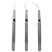 Anti-Static Reverse Ceramic Tweezers Electronic Cigarette Heat Resistant Conductive Curved Straight Tweezers Industrial tweezers(Elbow)