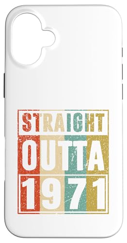 Straight Outta 1971 Classic Birth Of Birthday 1971 Vintage �X�}�z�P�[�X iPhone 16 Plus �p