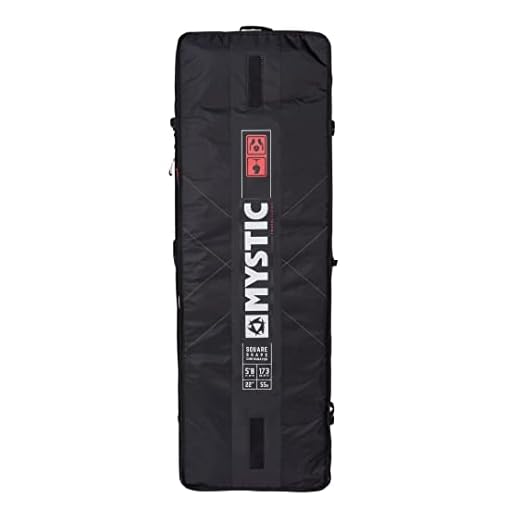 Mystic Watersports - Surf Kitesurf & Windsurfing Gearbox Boardboard Bag 1.65M Schwarz - HXcomb-Schale - Robuster Reißverschluss