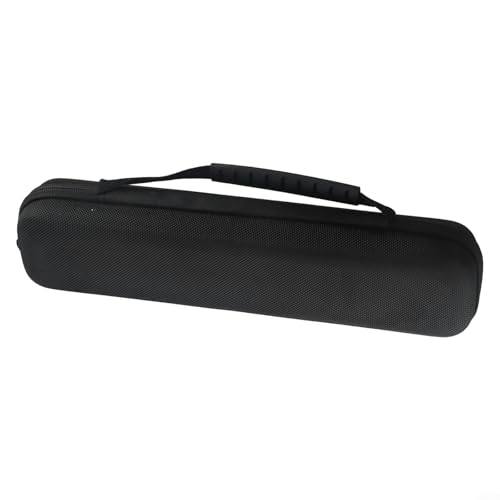 Hard Shell Fishing Rod Travel Case Storage Bag with Handle Fishing Pole Carrying Case Tackle Box Waterproof Oxford Cloth Material Protective Gear Organizer 34.5cm Black