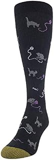 Gold Toe Women's Compression Socks, Black Cat, Shoe Size: 6-9
