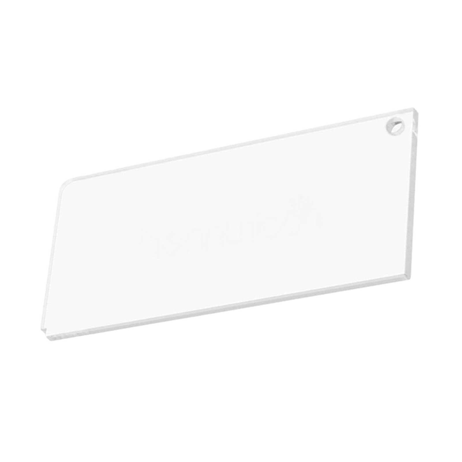Rascador de cera de acrílico para esquís y tablas de snowboard 23 x 5,7 x 0,4 cm transparente