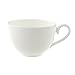 Villeroy und Boch - Royal Kaffeetasse, filigrane Tasse mit geschwungenem Henkel aus hochwertigem Premium Bone Porzellan, spülmaschinenfest, 200 ml