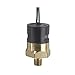 Gems PS82-20-6MSB-C-HNR Series PS82 Economical Miniature Vacuum Switch, SPDT Circuit, 12-28" Hg Range, 9/16"-18 SAE Male Brass Fitting, RA DIN 43650A with 1/2" FNPT Conduit (Pack of 10)