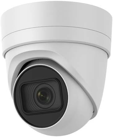 4MP PoE Security IP Camera - Compatible with Hikvision Performance Series DS-2CD2H45FWD -IZS Varifocal 2.8-12mm Motorized Zoom Lens Turret Camera