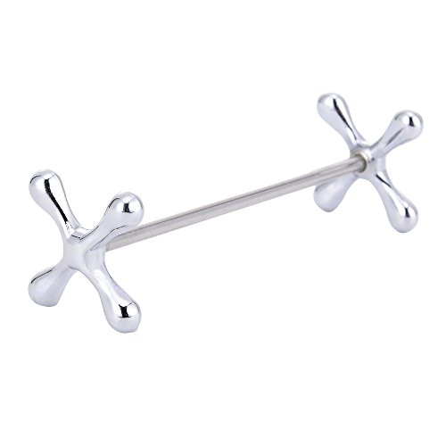 Chezmax Silver Zinc Alloy Flower Chopsticks Rest Spoons Stand Forks Knifes Holder Pack Of 5 #TOP2