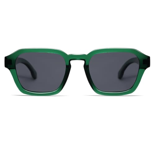 Image of VANLINKER Retro Vintage Polarized Trendy Small Square Sunglasses for Women Men 2025 Fashion Shades VL9858