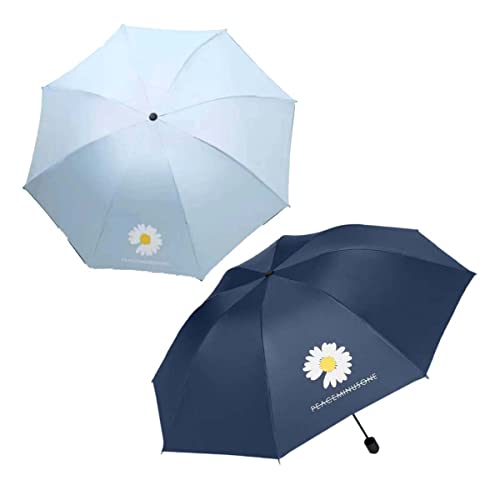 Image of KEKEMI 3 Fold Automatic Sun & Rain Umbrella for Men & Women (Pack of 2)