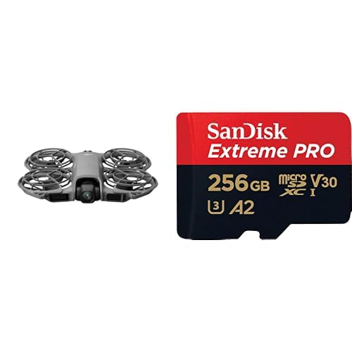 DJI Neo2 Tek Drone + SanDisk Extreme PRO 256GB microSD – 4K Kompakt Drone Seti