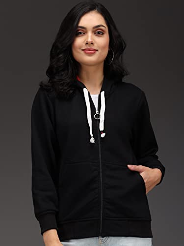 Image of eKools� Women's Fleece Winters Hoodie Sweatshirt Zipper with Pockets (Flee1 Series)