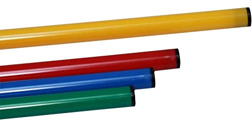 Boje Sport Jalon coloré en Plastique/Jalon de Gymnastique/Jalon d'entraînement/Multi-Fonctions, 100 cm, Jaune - 1x 100y