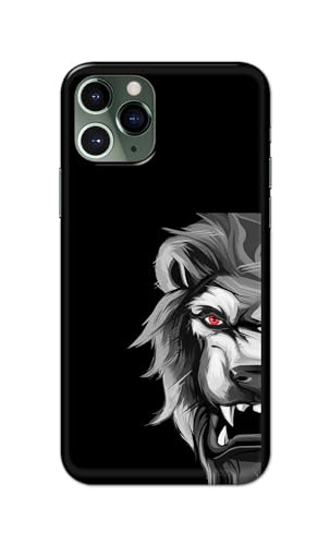 Image of PRINTFIDAA Printed Hard Back Cover Case for Apple iPhone 11 Pro Back Cover (Angry Lion) -112