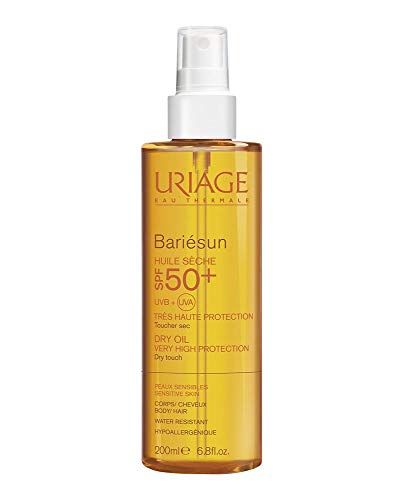 Uriage - Spray Aceite Seco cuerpo/cabello Bariésun SPF 50+
