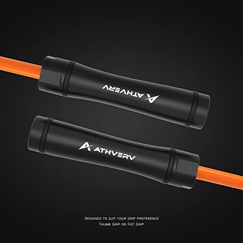 ATHVERV Heavy Jump Rope 1.1 LB, 10mm, Orange - Image 5