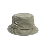 100% COTTON Wrangler Unisex-Adult Washed Bucket HAT Verschluss, Oil Green, One Size
