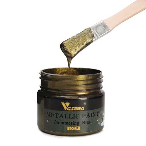 VGSEBA Acrylic Paint Metallic Brass Non Toxic Non Fading
