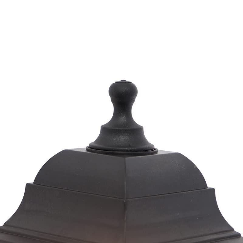 QAZQA Capital - Lampe Sur Pied Extérieur Classique Noire - 150 Mm - Éclairage Jardin Et Entrée IP44