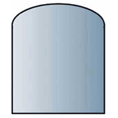 Glasbodenplatte 8 mm Stärke, 100 x 120 cm, Segmentbogen 21.02.882.2 Glasplatte Funkenschutz Platte Kamin Ofen Kaminöfen Lienbacher Vorlegeplatte Bodenplatte ESG Sicherheitsglas