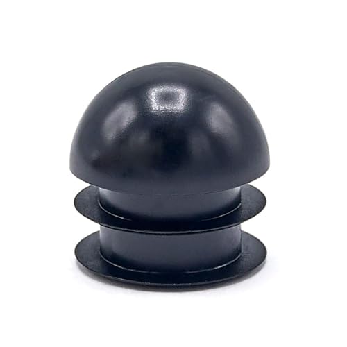 Image of Outwater Plastic 1-1 /4 inch Dia. Round Tubing Dome End Caps, Finishing Plug for Round Tubing Chair Glide, Floor Protector, Fits Multi Gauge Tubing, USA Made, 100 Pack