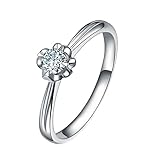 ➋ ♥ RING 750 WEIßGOLD ♥18 Karat (750) Weißgold, Hypoallergen und Nickelfrei.