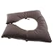 SiaBiced Toilet Seat Cover Pad,Universal for All Seasons, Simple Support Cushion Toilet Seat Riser Commode Cushion for Patients Hotel, Gourd Type Brown