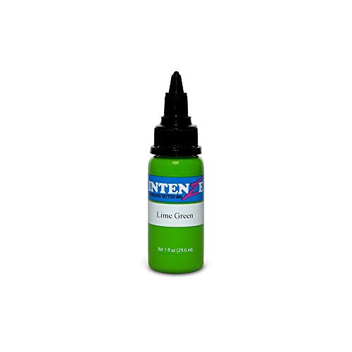 Intenze Tattoo Ink - Lime Green - 1/2oz Bottle