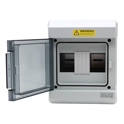 Yqmigu MG-HS-6WAY 6 Way Outdoor Waterproof Ip66 Pc/Abs Alloy Plastic Circuit Breaker Box Power Distribution Protection Box cover