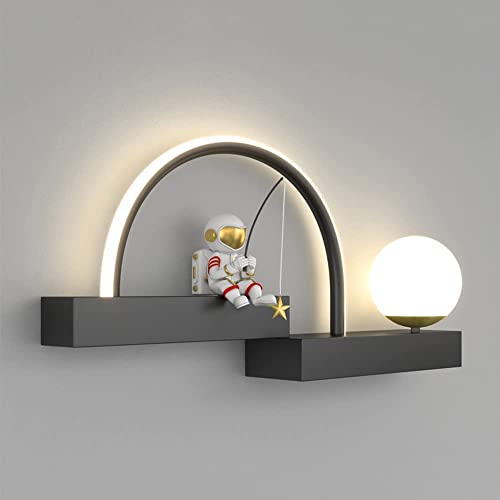 Appliques murales chambre enfant : luminaire LED astronaute et lampe de chevet 12W