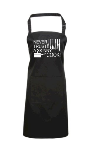 Tablier de cuisine réglable noir pour cuisiner proprement et sans taches