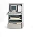 Computer Enclosure, 35x30x62In, Light Gray
