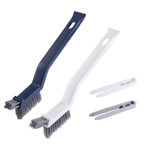 hokojix 2Pack 3 in 1 Plastic Bathroom Floor Cleaning Brush Window Grooves Brush Gaps Brush Versatile & Tool for Home Use