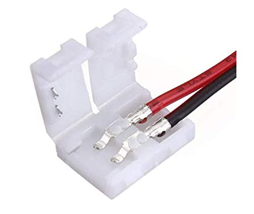 CAVO CONNETTORE a CLIP STRISCIA LED 5050 10mm 8mm