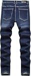 ABSECAI Mens Fleece Lined Pant Winter Warm Skinny Slim Fit Stretch Jeans