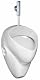Urinal Ceravid Mr. Clever Classic mit Zulauf von oben und Druckspüler