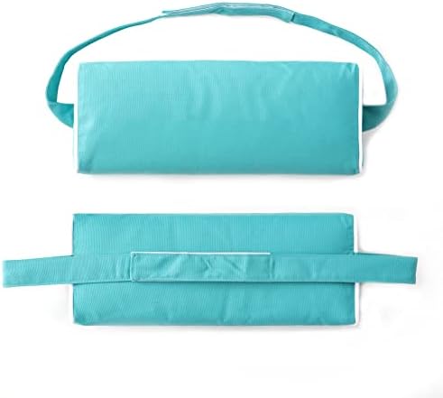 Enipate Outdoor Chaise Lounge Head Pillow, Pack of 2 Water Resistant Headrest Pillows with Elastic Band for Pool Patio Chairs