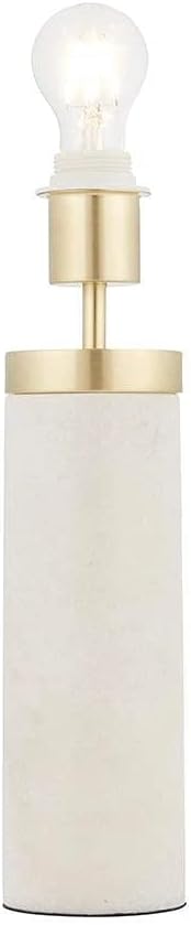 Endon 72887 Blanca One Light Table Lamp In Marble And Brushed Brass Effect - Base Only