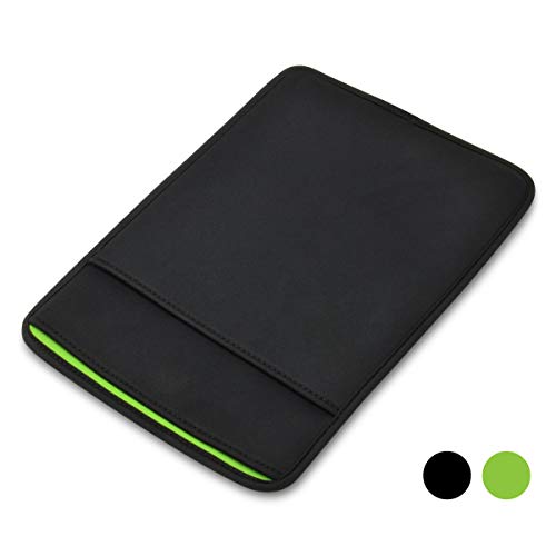 MacBook Pro 14インチ/13インチ・Air 13インチ 用 JustFit スリーブケース (ブラック＆グリーン)